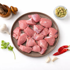 Fresh Boneless Mutton 500g | Premium Goat Meat Cubes Online in Delhi – Fast Delivery